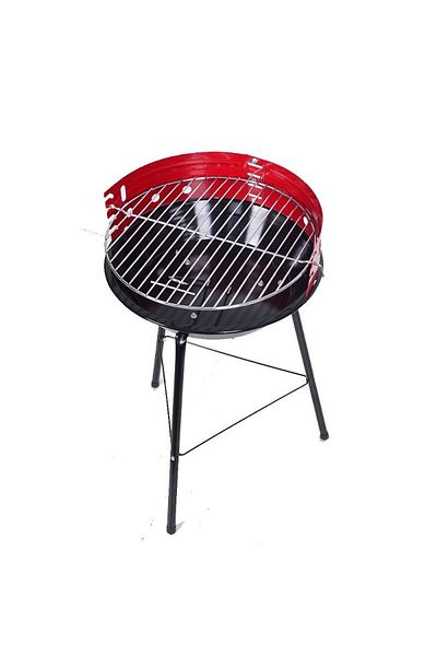 PROCART Charcoal grill, adjustable height 4 levels, wind protection, 35x56 cm