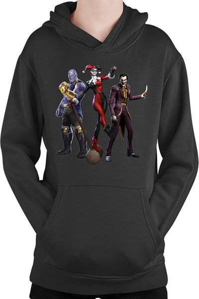OEM Hanorac Copii Joker Harley Quinn Woman Thanos Evil Real Life Story