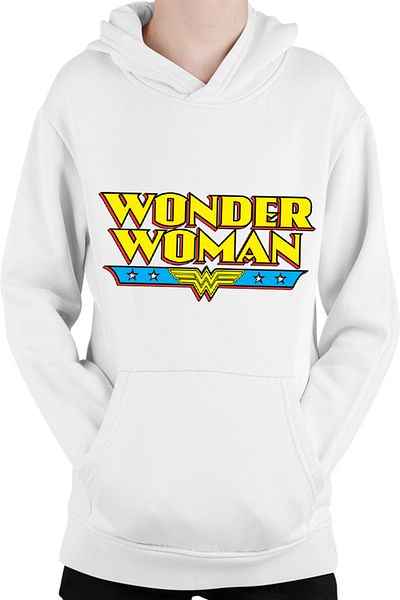 OEM Kids Hoodie Wonder Woman Logo American Comic Books Action