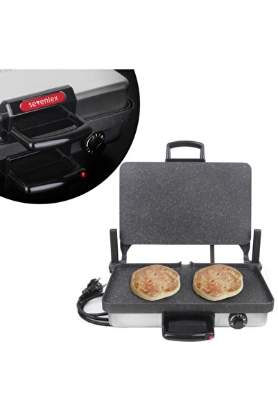 sevenlex Inox Metal Turbo Grill Granit Bazlama Tost Ve Lahmacun Makinesi