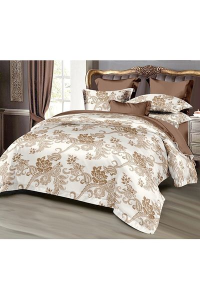 Pucioasa Bed linen 2 people, 245x250cm, fine cotton, 6 pieces, 2 sides, Multicolor