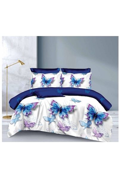 OEM Lenjerie de pat dublu 6 piese, 2 persoane, 180x200 cm, multicolor, M30