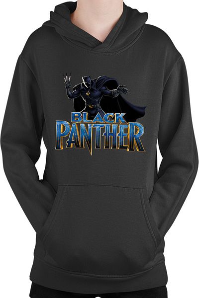 OEM Hanorac Copii Black Panter Logo Marvel Superpower