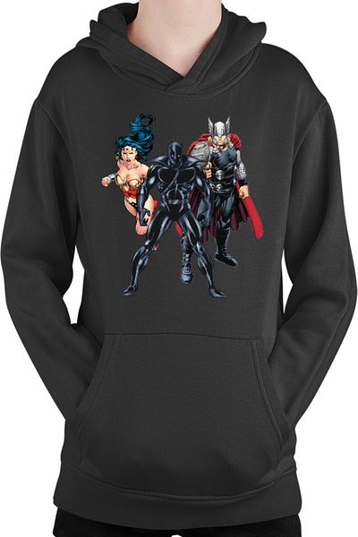 OEM Kids Hoodie Black Panther Thor Wonder Woman Ally