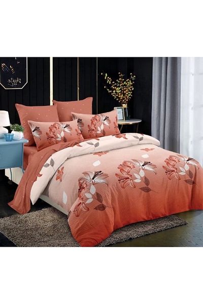 OEM Bed Linen, Finet, 6-piece, 2 people, 230x250cm, Lily Print, Multicolor