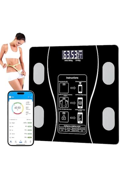 dalimag Intelligent Body Scale AriDam® with Bluetooth Application and Ultra Slim Design - Advanced Body Ana