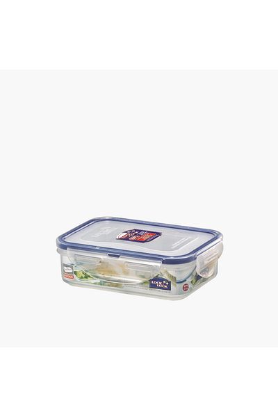 locknlock Solid Rectangular Food Container with Clip Lock Lid - 360 ml