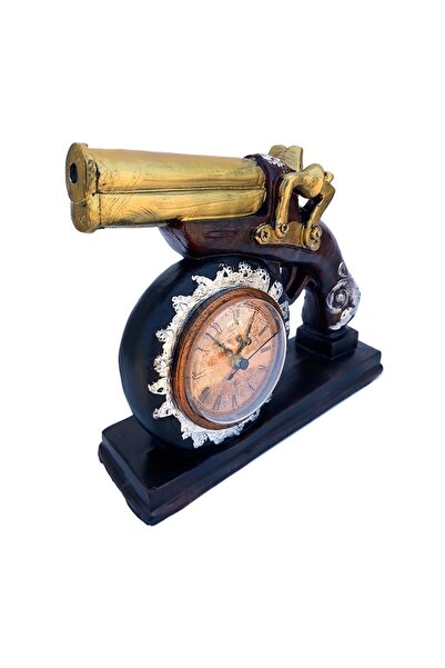 OEM Vintage Decorative Clock in Pistol Shape, 18 cm