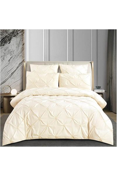 OEM Double Bed Sheet, Embroidered Design, Finet, 6 Pieces, 2 Persons, Uni, 180x200cm, Off-White