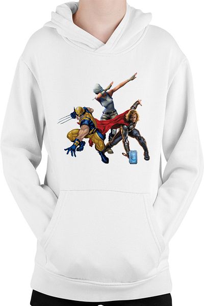 OEM Hanorac Copii Wolverine Thor Fortnite Dub Funny Battle Royale