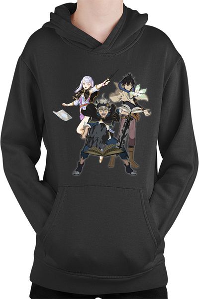 OEM Hanorac Copii Black Clover Asta Yuno Noelle Spells Books Wizard Academy