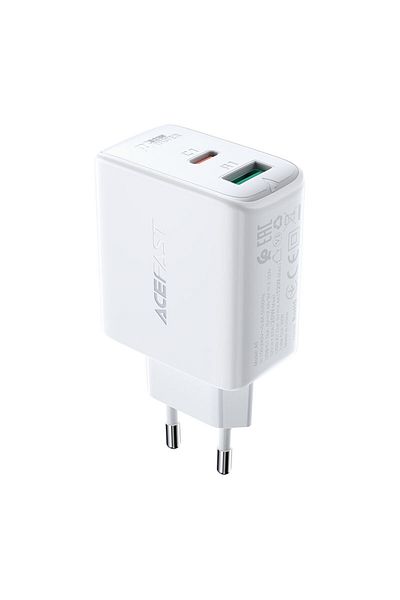 Acefast Încărcător de perete USB-C 32W PPS PD QC 3.0 AFC FCP Alb