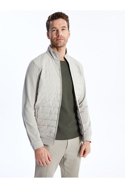 LC Waikiki LCWAIKIKI Classic Comfortable Fit Stand Collar Men&#39;s Cardigan