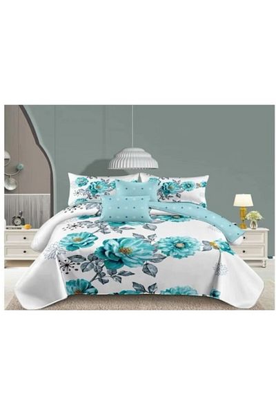 OEM Double Bedding Set, 6 Pieces, 2 Persons, 180x200 cm, Multicolor, M9