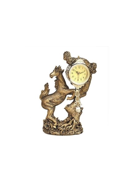 BV Horse Statue with Clock, 43 cm, 983A