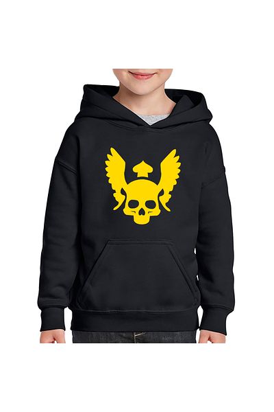 OEM Quake Mask Gold Doom Skull Kids Hoodie