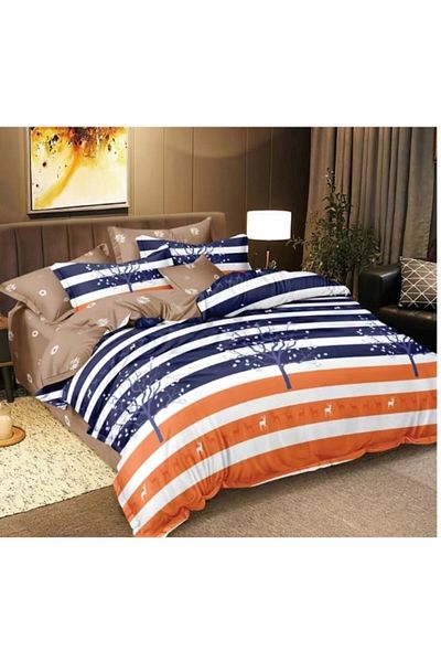 OEM Double Bedding Set, 6 Pieces, 180x200 cm, Multicolor