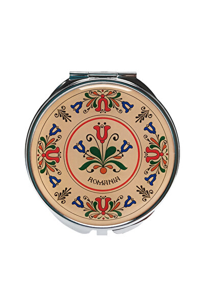 Magnetella Oglinda cosmetica, motive florale traditionale, MB093