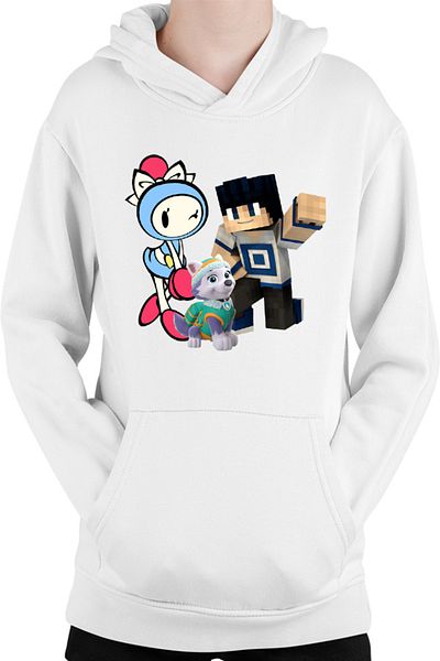 OEM Hanorac Copii Bomberman Paw Patrol Husky Minecraft Man Skin Slime