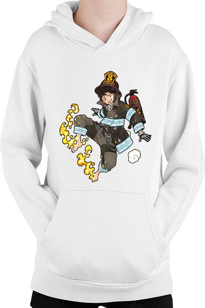 OEM Hanorac Copii Fire Force Kusakabe Anime Kage Demons Otaku