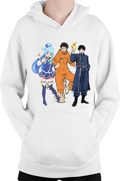 OEM Kids Hoodie Fire Force Kusakabe Animeeater Konosuba