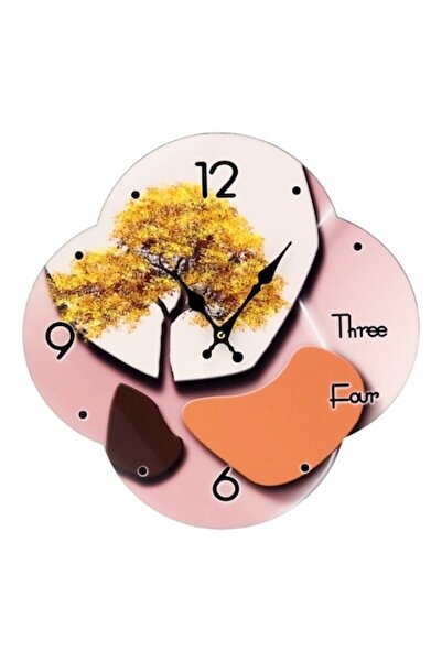 OEM Wooden Clock (MDF) in Flower Shape - 40X48 cm