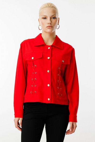 Ekol Buttoned Coat with Ornamental Cap Pocket