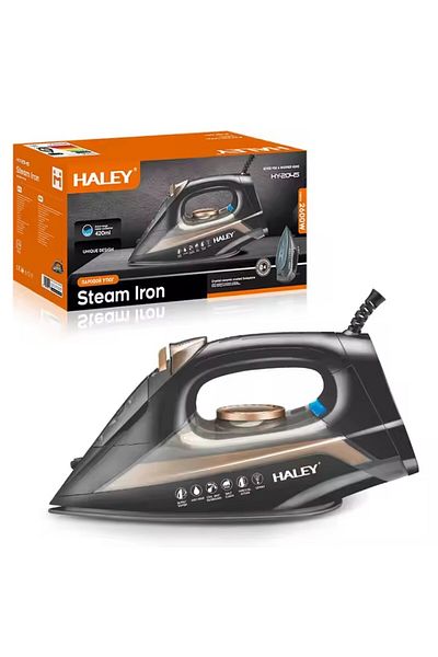 HALEY Fier de călcat electric de 2200w, mic, portabil, de înaltă calitate, cu abur, puternic pentru hoteluri
