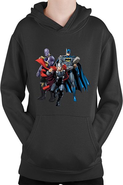 OEM Kids Hoodie Thor Batman Thanos American Comics Action