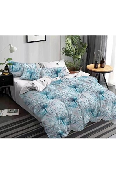 Pucioasa Lenjerie de pat dublu, Finet, 6 piese, 2 persoane, păpădie, 245x250c...