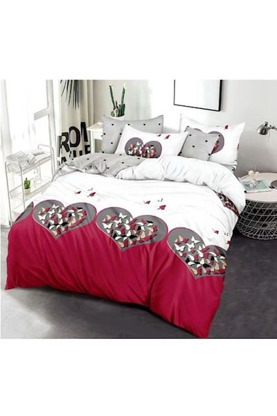 OEM Double Bed Linen, 6 Pieces, 2 Persons, 180x200 cm, Multicolor M21