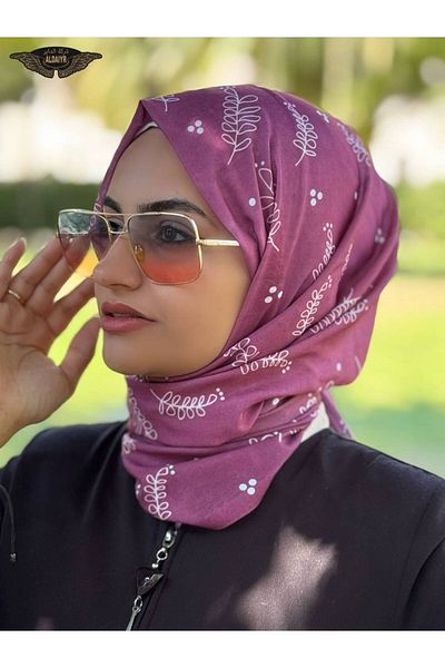 ALDAİR The Pashmina Viscose Fabric Is a Digital Pattern of 110 Grams