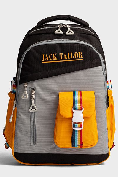 Go Veform Waterproof Multi-Pocket School Bag – Colorful and Comfortable Design Jt2045 Black