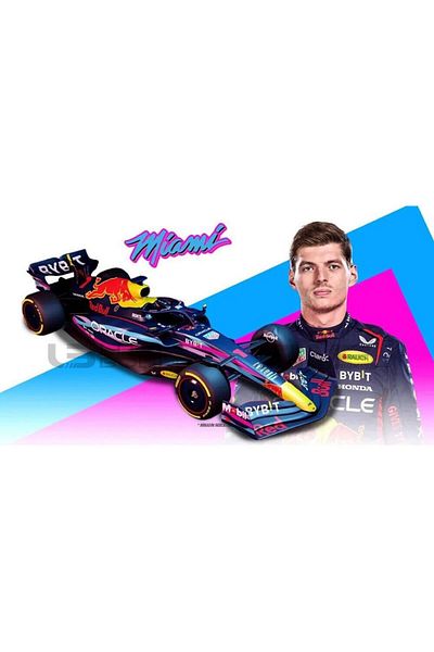 BBURAGO Macheta auto Red Bull F1 Rb19 #1 Miami GP 2023 Max Verstappen (2023) 1:43