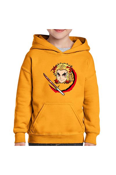 OEM Hanorac copii Demon Slayer Kyojuro Rengoku Sabie Samurai