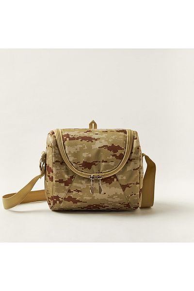 Juniors Camouflage Print Lunch Bag with Adjustable Strap