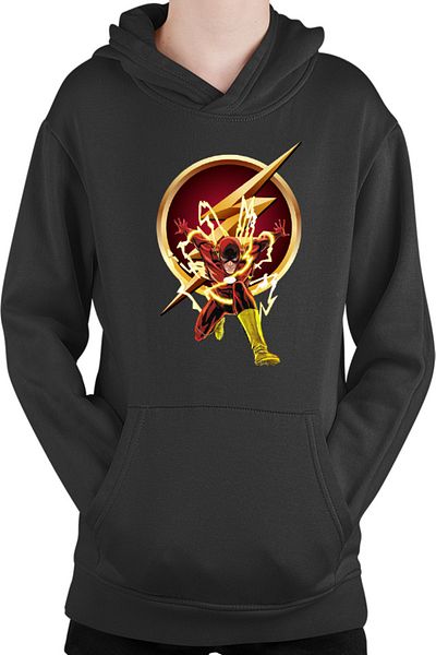 OEM Hanorac Copii Flash Speed Lightning Struck Barry Allen Cosplay Logo