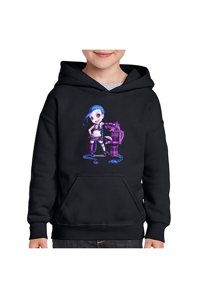 OEM Children's hoodie League of Legends Champion Jinx Magic LoL