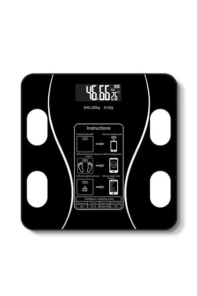 OEM Smart Digital Body Scale, Bluetooth Connection, LCD Display, Maximum Weight 180 KG, Body Mass Index,