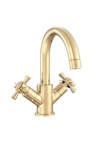 Eca Quadrille Sink Faucets Gold Look