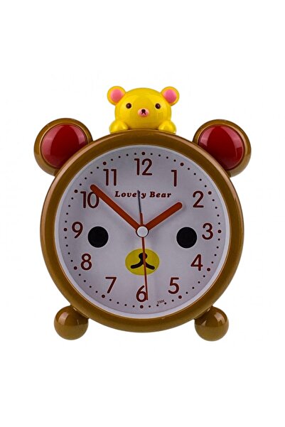 OEM Plastic Table Clock with Bear, 12x14 cm, Multicolor, M2