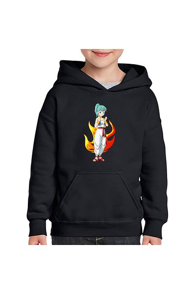 OEM Kids Hoodie Dragon Ball Bulma Cool Grandma Anime