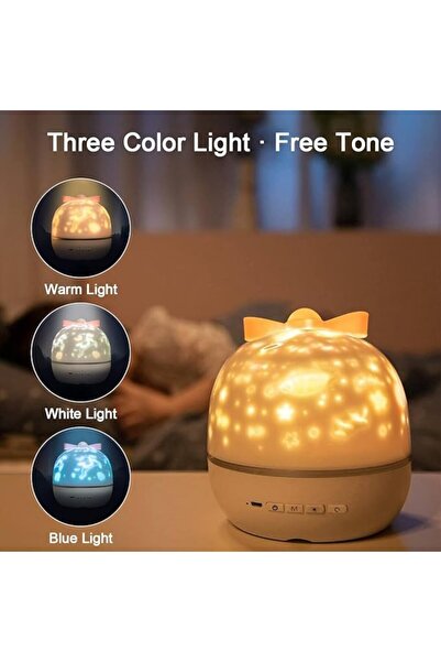 OEM Lampa De Veghe Pentru Copii Proiector Led Cer Instelat Cu Difuzor Bluetooth Control Din Telefon