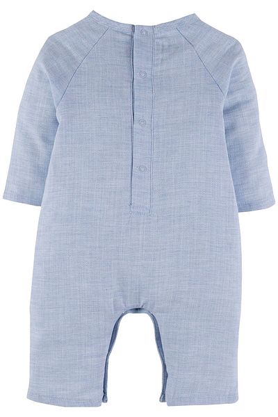İdilbaby&Mamino Baby Boy Teddy Embroidery Poplin Jumpsuit