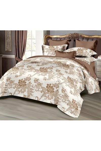 Pucioasa Bed linen 2 people, 245x250cm, fine cotton, 6 pieces, 2 sides, Multicolor
