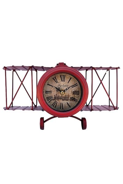 BV Table Clock, Airplane Shape, 32 cm