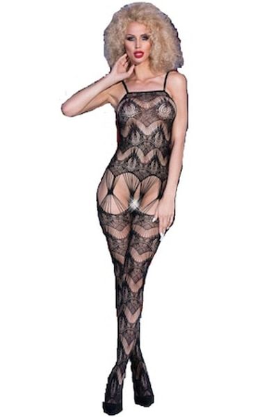 OEM - Lenjerie sexy cu imprimeu de corp, mărime S/M, culoare neagră
