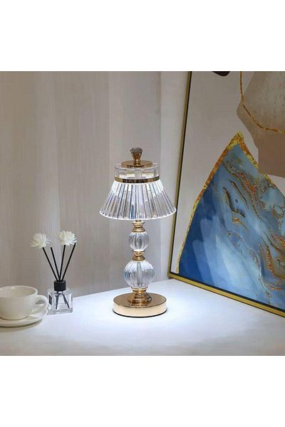 Dexia Vintage Rechargeable Wireless Touch Control Lamp, 3 Colors 1200 mAh