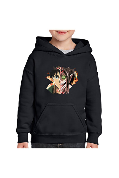 OEM Детско суичърче с качулка Eren Yeager Attack on Titan AOT Manga Anime