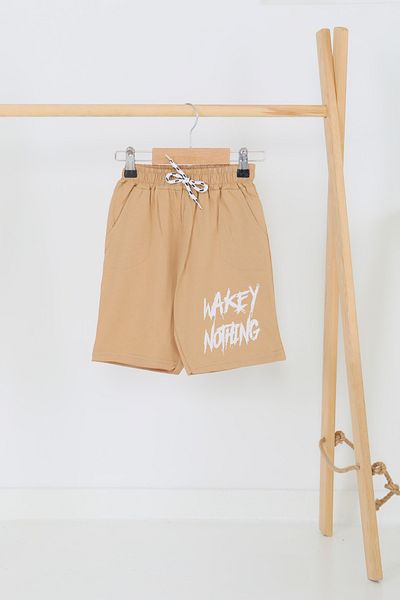 TOFİSA Boy's Mink Printed Shorts - 27343